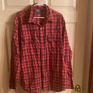 Polo Ralph Lauren Red and Black Plaid Shirt